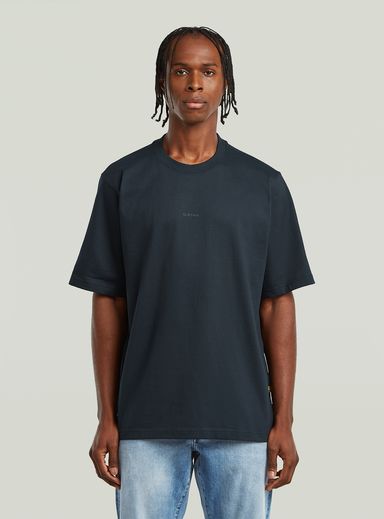 Center Chest Logo Loose Boxy T-Shirt